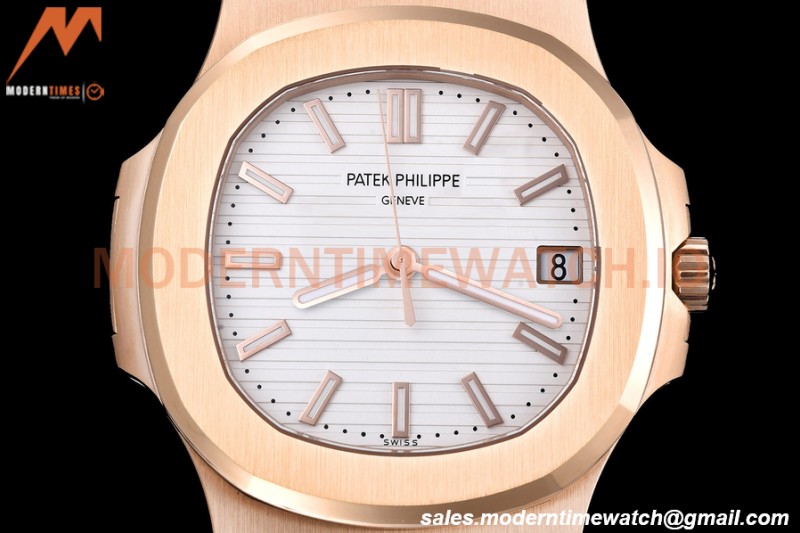 Patek Philippe - Nautilus Automatic 40mm 5711R RG/RG White PPF A324