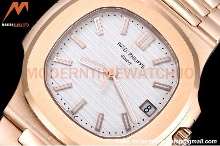 Patek Philippe - Nautilus Automatic 40mm 5711R RG/RG White PPF A324