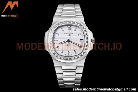 Patek Philippe - Nautilus Automatic 40mm 5711/110P Diamond SS/SS Wht/Dia PPF A324