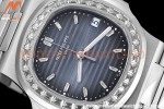 Patek Philippe - Nautilus Automatic 40mm 5713/1G Diamond SS/SS Blue/Diam PPF A324