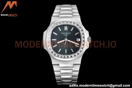 Patek Philippe - Nautilus Automatic 40mm 5711/1300A Diamond SS/SS Green PPF A324