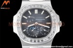 Patek Philippe - Nautilus Moon Phase 5722G 40mm Diamond SS/LE Blue PPF A240
