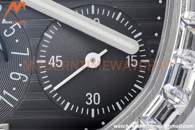 Patek Philippe - Nautilus Moon Phase 5722G 40mm Diamond SS/LE Blue PPF A240