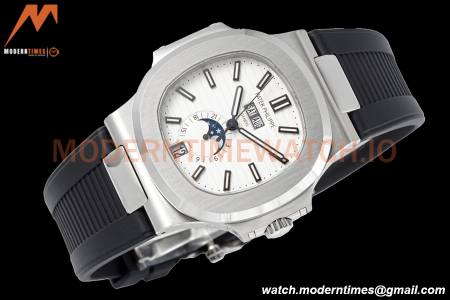Patek Philippe - Nautilus 40.5mm Annual Calendar 5726/1A SS/RU White PPF A324