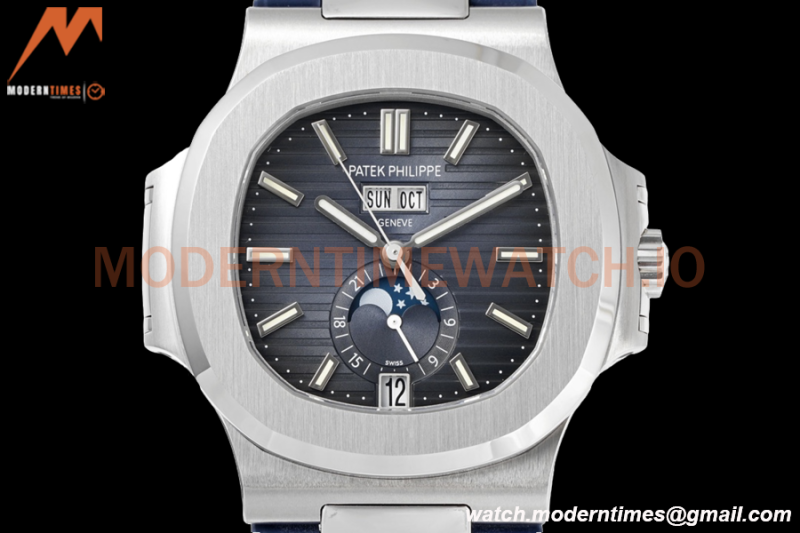 Patek Philippe - Nautilus 40.5mm Annual Calendar 5726/1A SS/RU Blue PPF A324