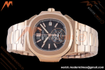 Patek Philippe - Nautilus Chronograph 5980 RG/RG Black 3KF V2 A7750 Mod