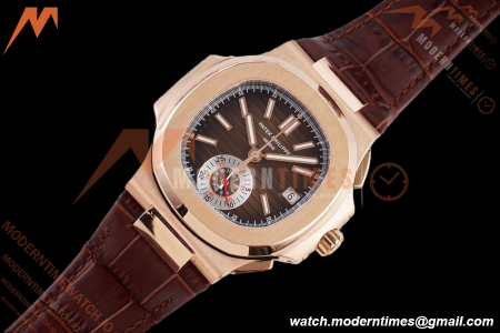Patek Philippe - Nautilus Chronograph 5980 RG/LE Brown 3KF V2 A7750 Mod