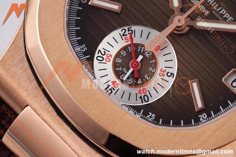 Patek Philippe - Nautilus Chronograph 5980 RG/LE Brown 3KF V2 A7750 Mod