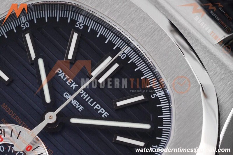 Patek Philippe - Nautilus Chronograph 5980 SS/LE Blue 3KF V2 A7750 Mod