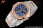 Patek Philippe - Nautilus Chronograph 5980 RG/SS Blue 3KF V2 A7750 Mod