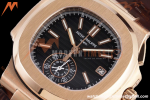 Patek Philippe - Nautilus Chronograph 5980 RG/LE Black 3KF V2 A7750 Mod