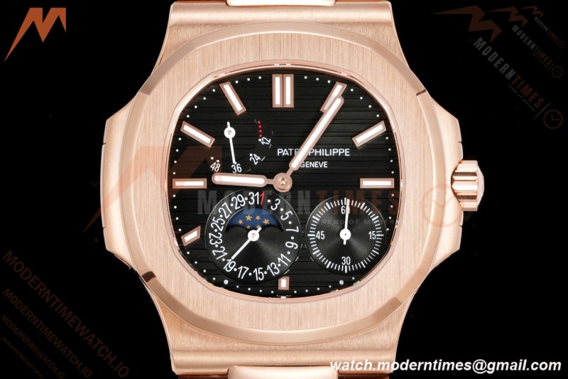Patek Philippe - Nautilus 5712R 40mm RG/RG Blk/Stk 3KF A240