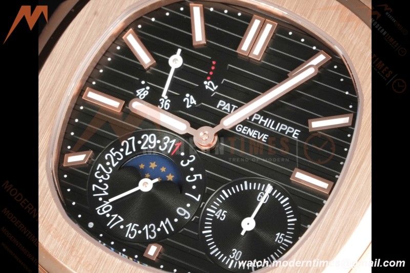 Patek Philippe - Nautilus 5712R 40mm RG/RG Blk/Stk 3KF A240