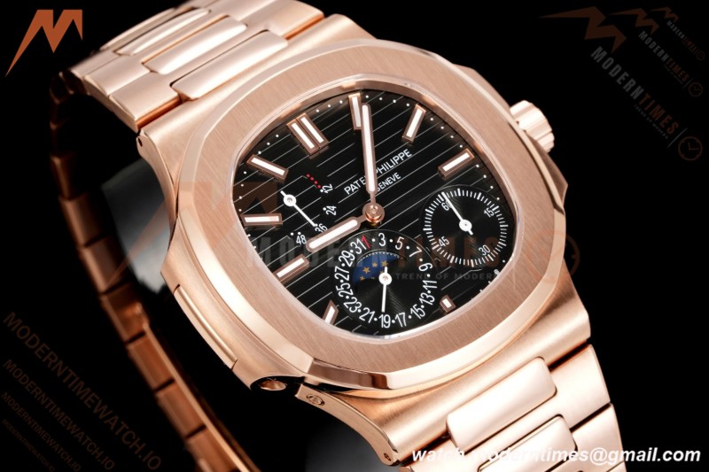 Patek Philippe - Nautilus 5712R 40mm RG/RG Blk/Stk 3KF A240