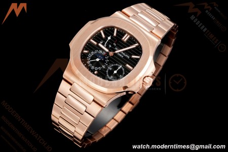Patek Philippe - Nautilus 5712R 40mm RG/RG Blk/Stk 3KF A240