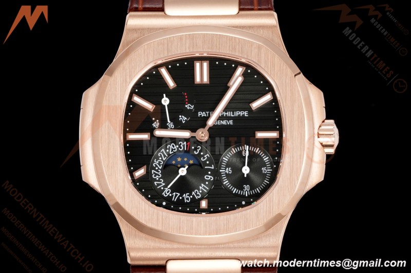 Patek Philippe - Nautilus 5712R 40mm RG/LE Blk/Stk 3KF A240