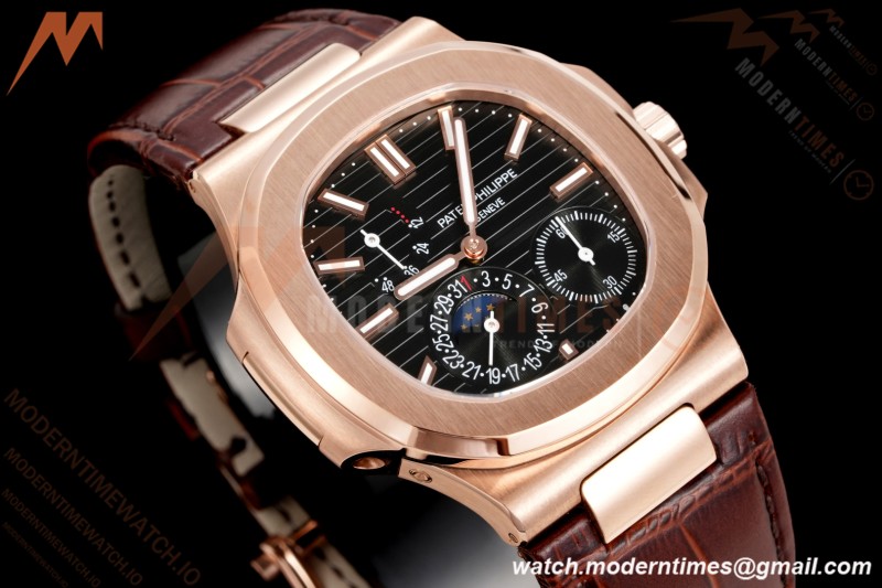 Patek Philippe - Nautilus 5712R 40mm RG/LE Blk/Stk 3KF A240