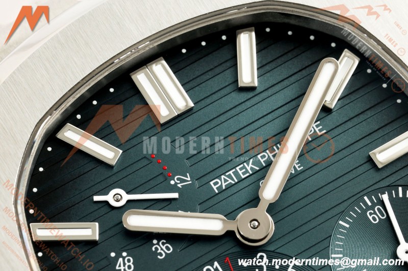 Patek Philippe - Nautilus 5712/1A 40mm SS/SS Blue/Stk VAF Customized Super Engraved A240