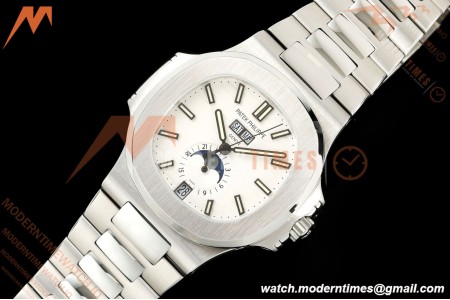 Patek Philippe - Nautilus 40.5mm Annual Calendar 5726/1A SS/SS White DF DD324