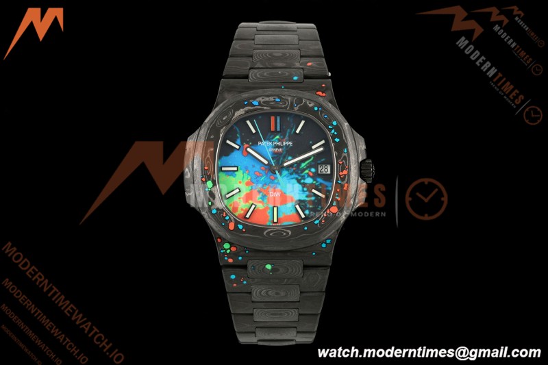 Patek Philippe - Nautilus DiW 5711 40mm All Carbon Motley Black FC/FC Forged Carbon Canvas Dial DIWF A324CS
