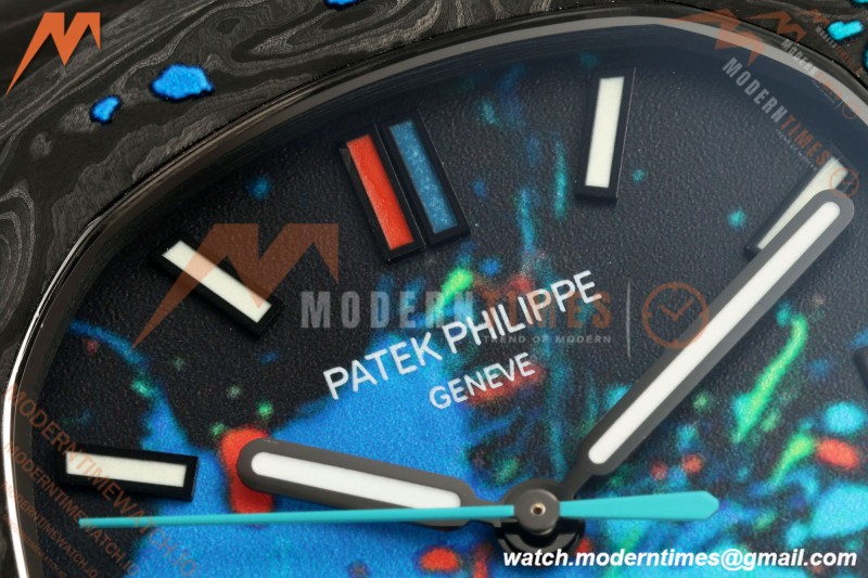 Patek Philippe - Nautilus DiW 5711 40mm All Carbon Motley Black FC/FC Forged Carbon Canvas Dial DIWF A324CS
