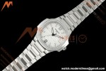 Patek Philippe - Nautilus Ladies 7118 35mm SS/SS Wht/Stk Diamonod 3KF DD324