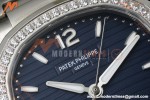 Patek Philippe - Nautilus Ladies 7118 35mm SS/SS Blu/Stk Diamonod 3KF DD324