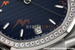 Patek Philippe - Nautilus Ladies 7118 35mm SS/SS Blu/Stk Diamonod 3KF DD324