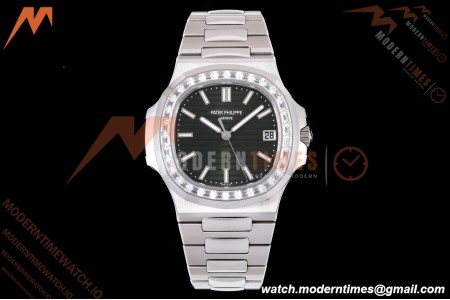 Patek Philippe - Nautilus Automatic 40mm 5711/1300A SS/SS Diamond Green Dial DDF DD330