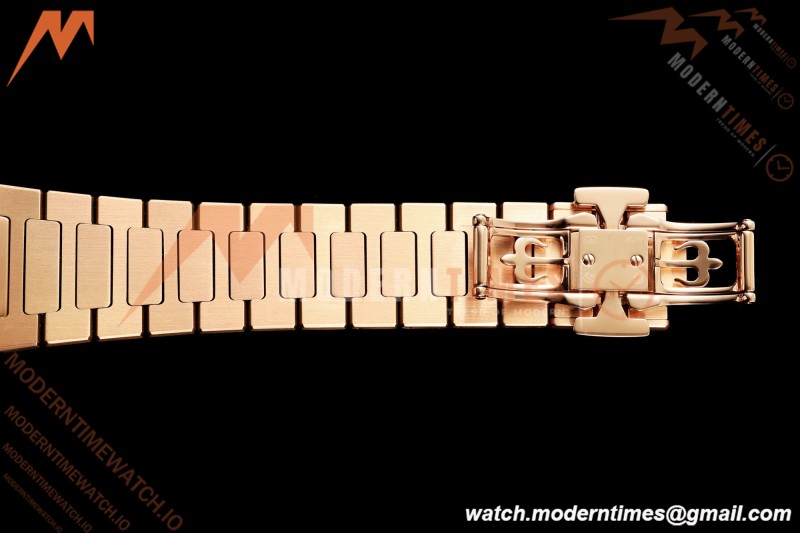 Patek Philippe - Nautilus Ladies 7118 35mm RG/RG Wht/Stk DDF DD324