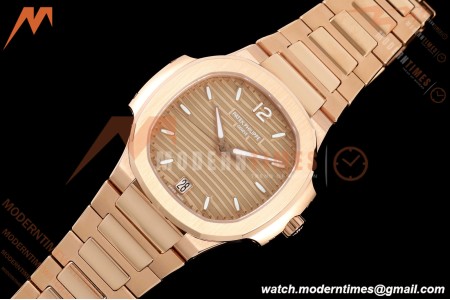 Patek Philippe - Nautilus Ladies 7118 35mm RG/RG Champ/Stk DDF DD324