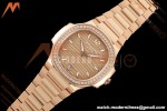 Patek Philippe - Nautilus Ladies 7118 35mm RG/DIA Champ/Stk DDF DD324