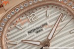 Patek Philippe - Nautilus Ladies 7118 35mm RG/DIA Wht/Stk DDF DD324 | 파텍 필립 - 노틸러스 레이디스 7118 35mm 로즈 골드/다이아 화이트/바 인덱스 DDF DD324