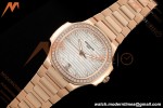 Patek Philippe - Nautilus Ladies 7118 35mm RG/DIA Wht/Stk DDF DD324 | 파텍 필립 - 노틸러스 레이디스 7118 35mm 로즈 골드/다이아 화이트/바 인덱스 DDF DD324