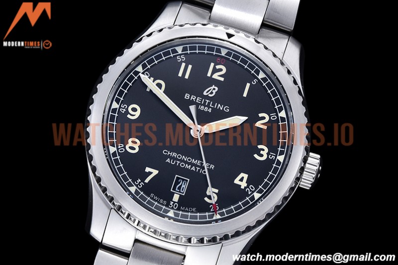 Breitling - Navitimer Aviator 8 SS/SS Black/Num TF A2824