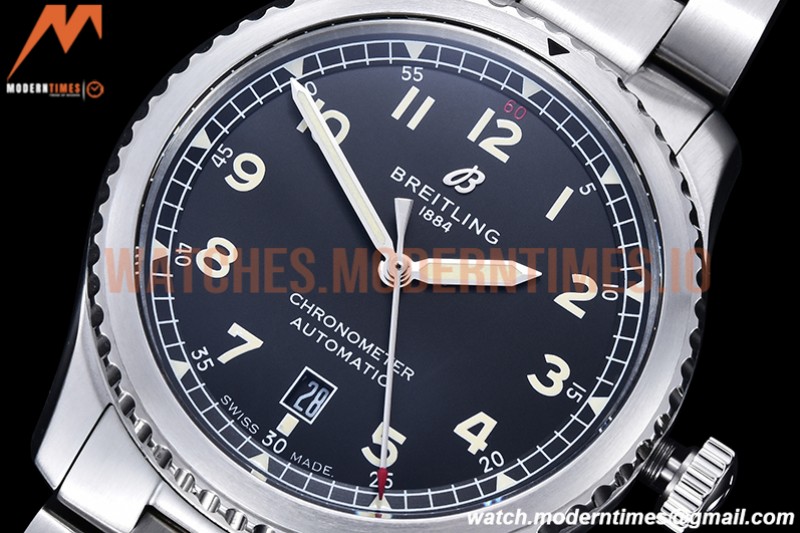 Breitling - Navitimer Aviator 8 SS/SS Black/Num TF A2824