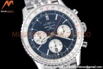 Breitling - Navitimer Chronograph B01 43mm SS/SS Blue/Wht BLS A7750 Mod