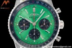 Breitling - Navitimer Chronograph B01 43mm SS/LE Green/Blk BLS A7750 Mod
