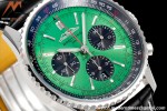 Breitling - Navitimer Chronograph B01 43mm SS/LE Green/Blk BLS A7750 Mod