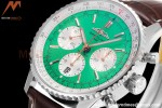 Breitling - Navitimer Chronograph B01 43mm SS/LE Mint Green/Wht BLS A7750 Mod