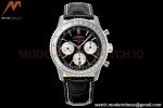 Breitling - Navitimer Chronograph B01 43mm SS/LE Blk/Stk BLS A7750 Mod