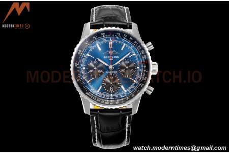 Breitling - Navitimer Chronograph B01 43mm SS/LE Navy Blue/Stk BLS A7750 Mod