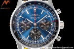 Breitling - Navitimer Chronograph B01 43mm SS/LE Navy Blue/Stk BLS A7750 Mod