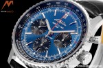 Breitling - Navitimer Chronograph B01 43mm SS/LE Navy Blue/Stk BLS A7750 Mod