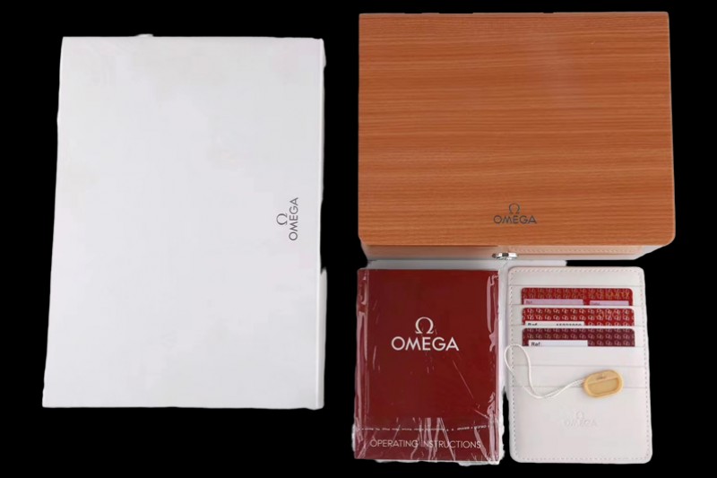 Omega - Wooden Box Set 1:1 Quality with Full Set of Booklets and Warranty Cards
