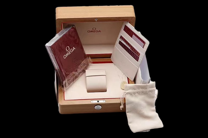 Omega - Wooden Box Set 1:1 Quality with Full Set of Booklets and Warranty Cards