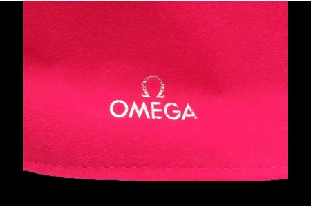 Omega - Red Velvet Portable Watch Pouch with Warranty Card