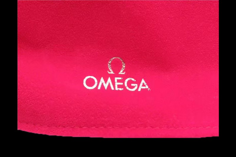 Omega - Red Velvet Portable Watch Pouch with Warranty Card