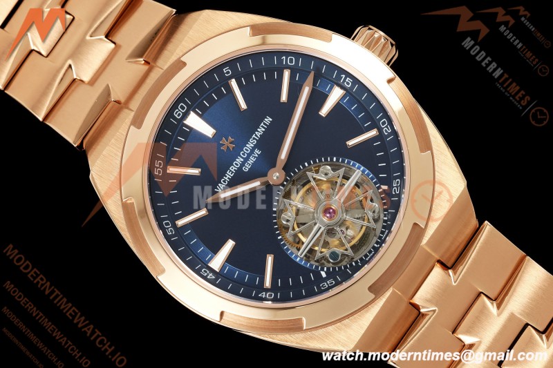 Vacheron Constantin - Overseas 6000V/210R-B733 RG/RG Blue/Stk ANTF Tourb
