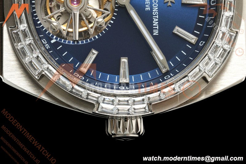 Vacheron Constantin - Overseas 6007V/210G-B955 Diamond SS/SS Blue/Stk ANTF Tourb